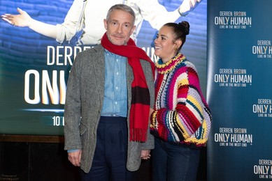 Martin Freeman and Rachel Benaissa