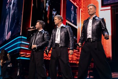 Westlife performs at Co-Op Live