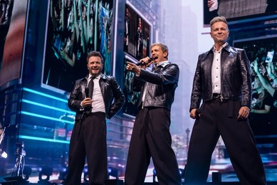 Westlife performs at Co-Op Live