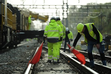 OTTIGNIES BRUSSELS INFRABEL CONSTRUCTION SITE