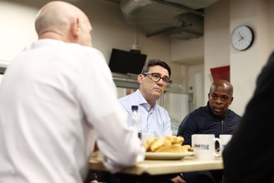 Prime Minister Andy Burnham visits The Connection at St. Martins