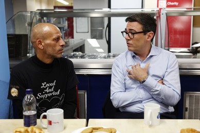 Prime Minister Andy Burnham visits The Connection at St. Martins